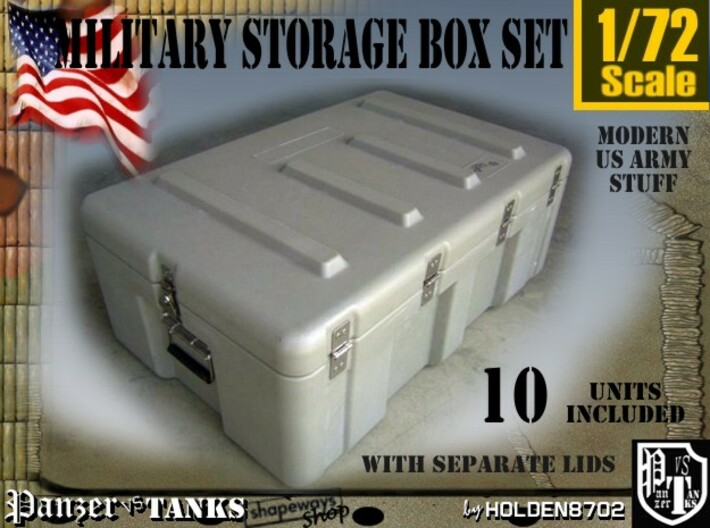 1-72 Military Storage Box Set 3d printed 