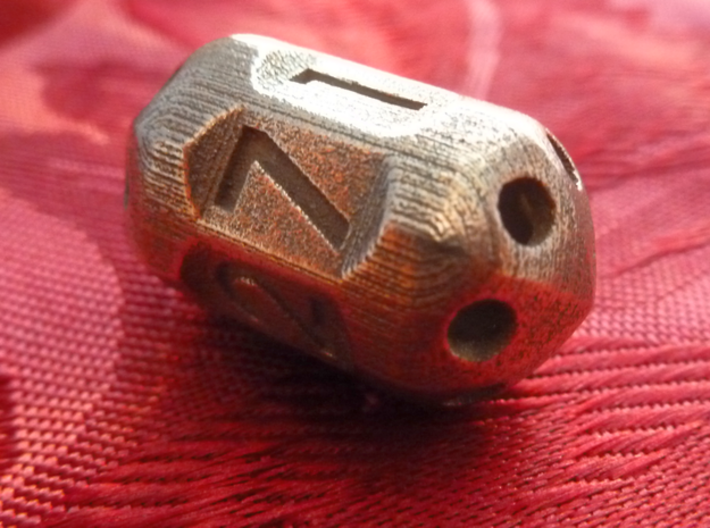 Seven sided 'pepperpot' die 3d printed