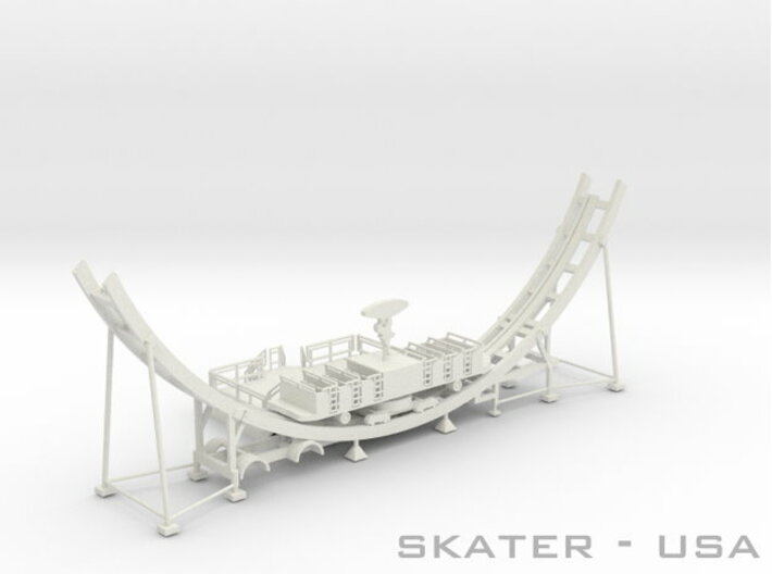 Skater Fahrweg USA - 1:87 (H0 scale) 3d printed zusammengesetzt - composite
