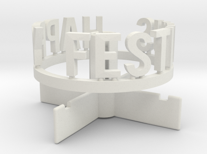 DRAW Festivus - pole stand with Festivus ring 3d printed 