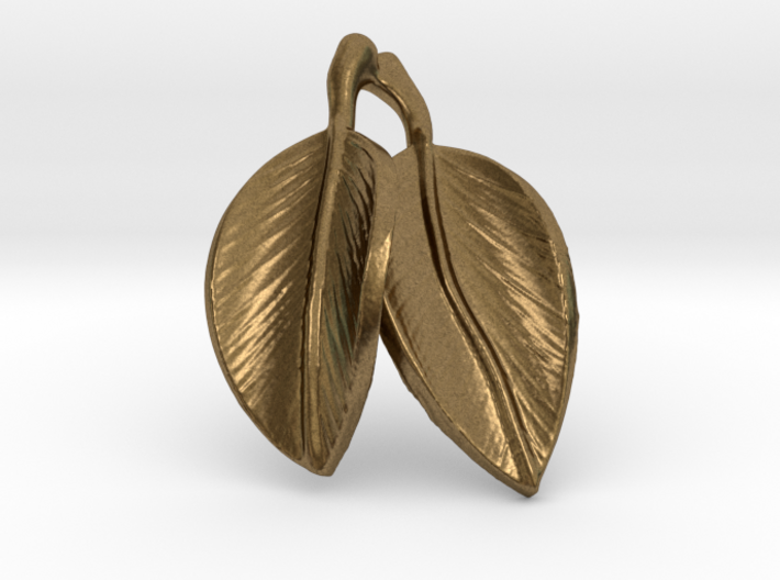 leaves pendant 3d printed