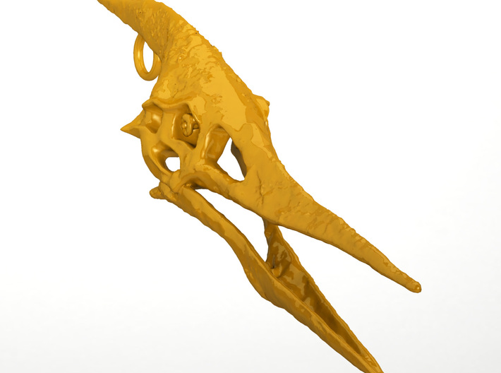 Pteranodon Skull Earring Pair 3d printed 