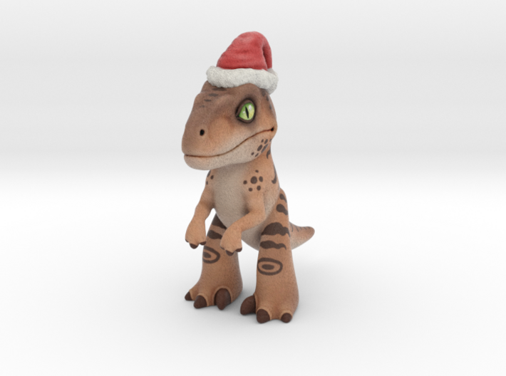Velociraptor Christmas 3d printed 