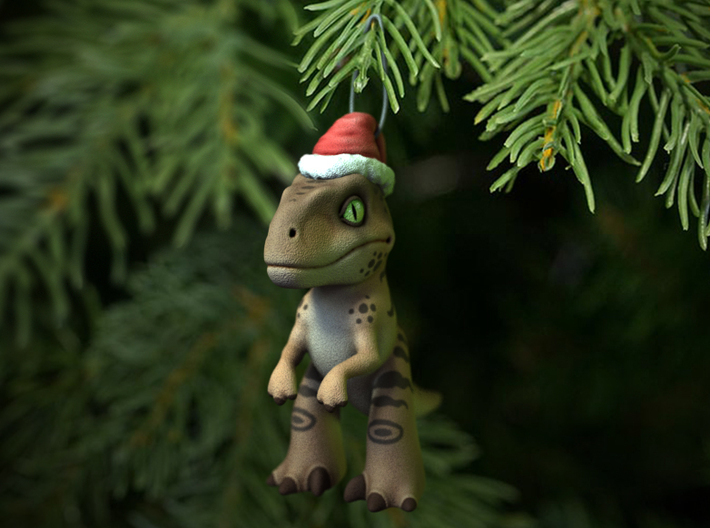 Velociraptor Christmas 3d printed