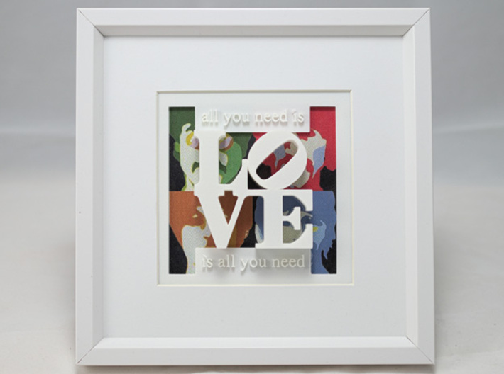 Love Is All You Need 3d printed Love with the Beatles