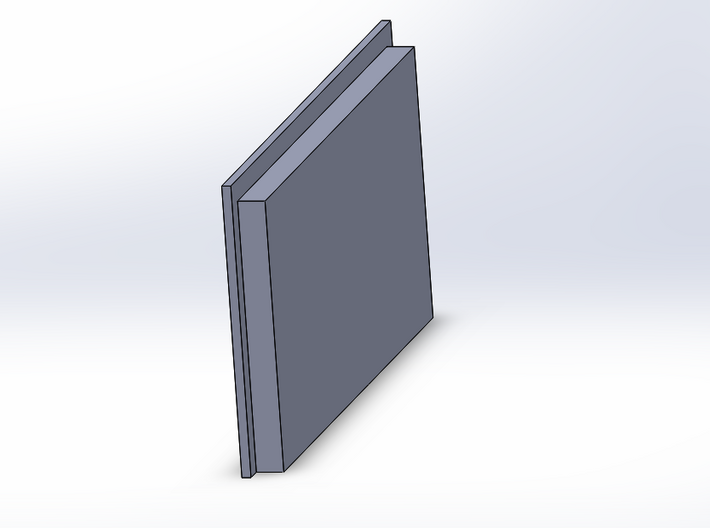 Double Car Residential - Square Window 3d printed 