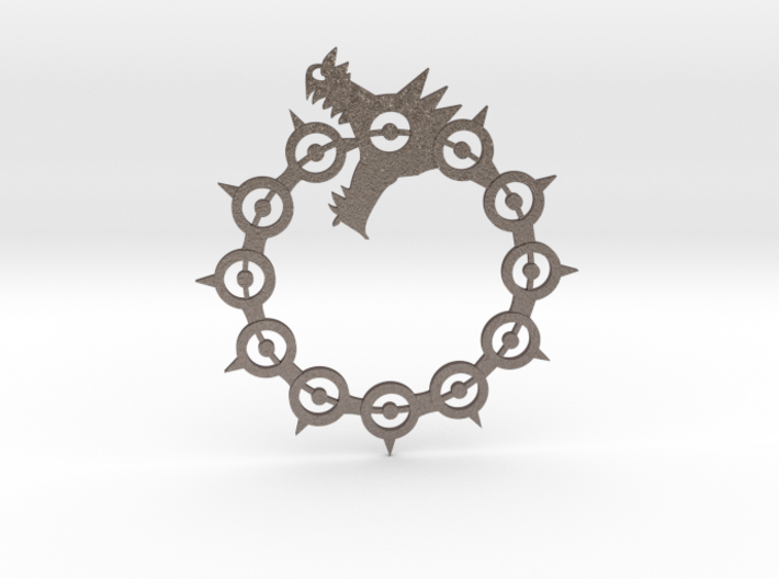 Maliodas The Dragon Sin logo 3d printed