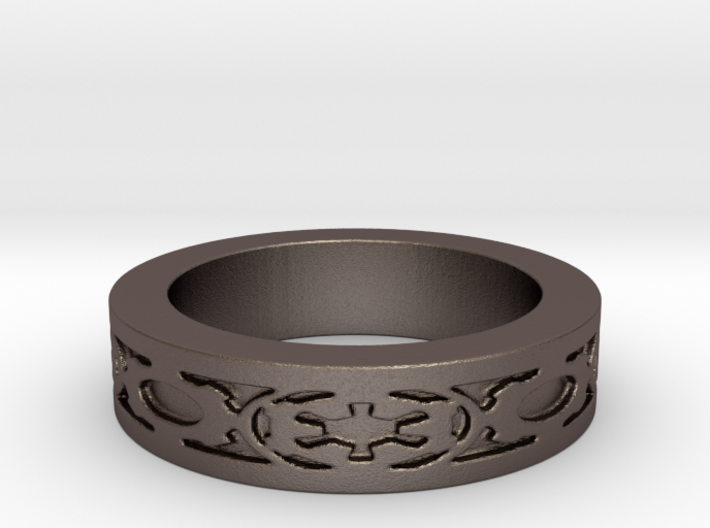 DarkSide Ring delta Size 5.5 3d printed