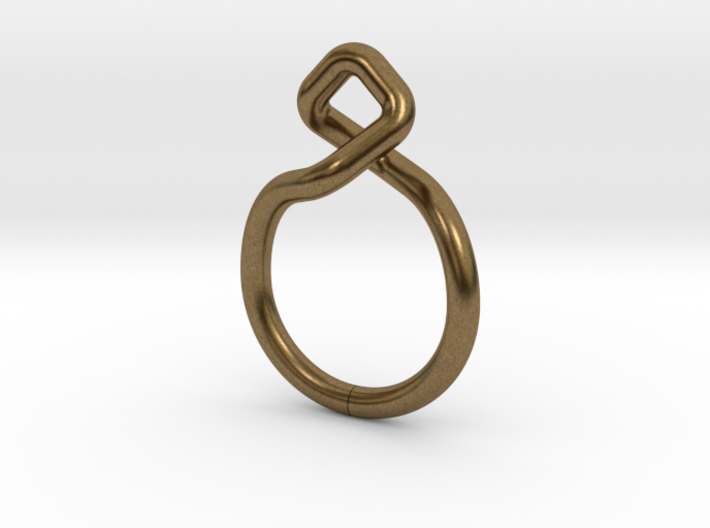 Dancing D.01, Ring US size 3, d=14mm 3d printed