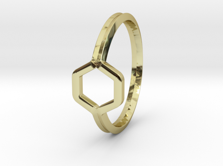 A-LINE Honey Ring H.02, US size 6, d=16,5mm 3d printed