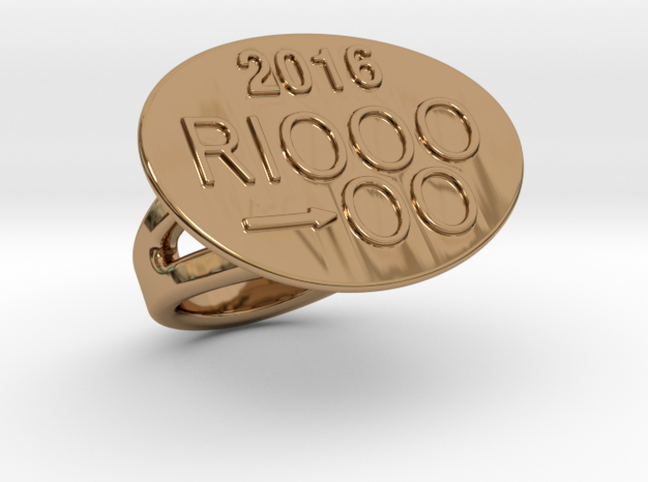 Rio 2016 Ring 28 - Italian Size 28 3d printed