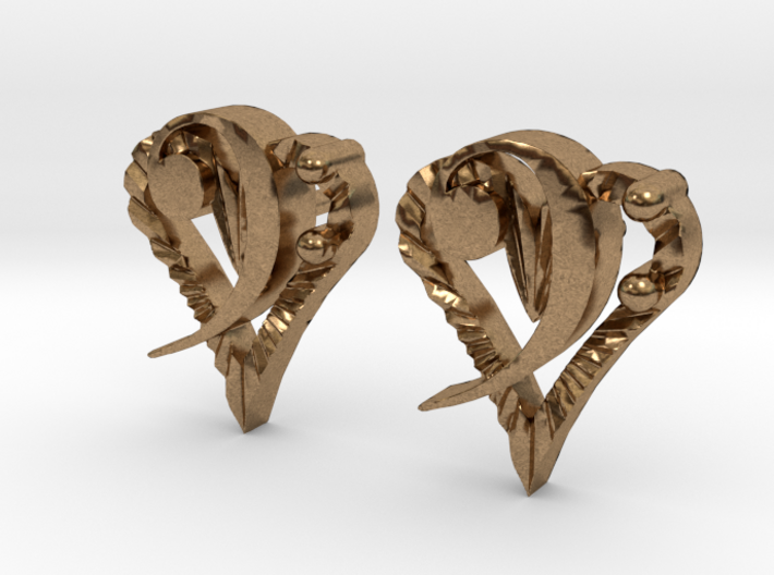 Music From The Heart Earrings 3d printed