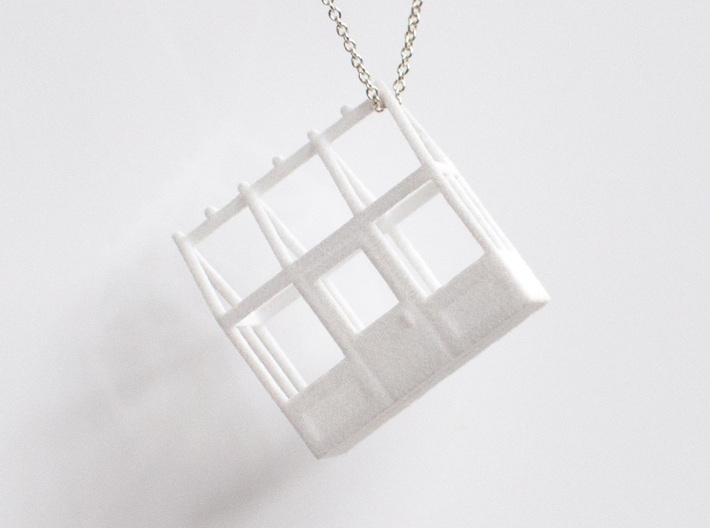 Greenhouse Model Pendant Necklace 3d printed 