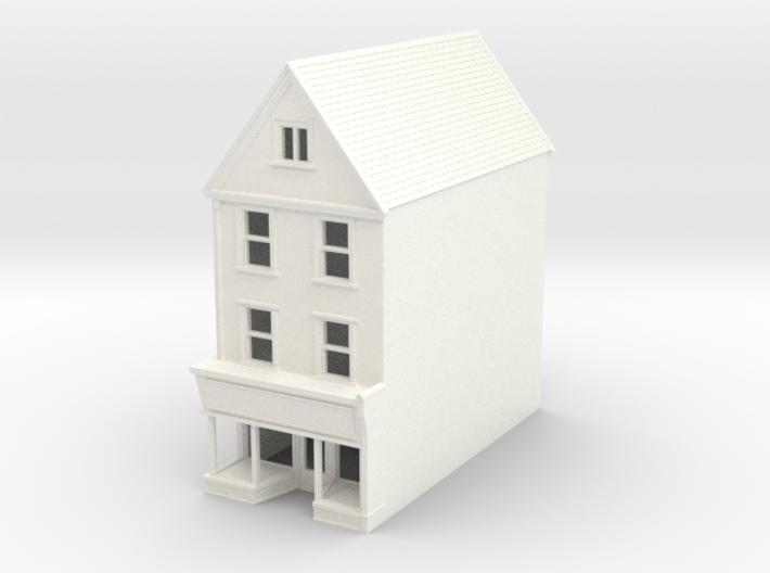HDH-2 N Scale Honiton High street building 1:148 3d printed