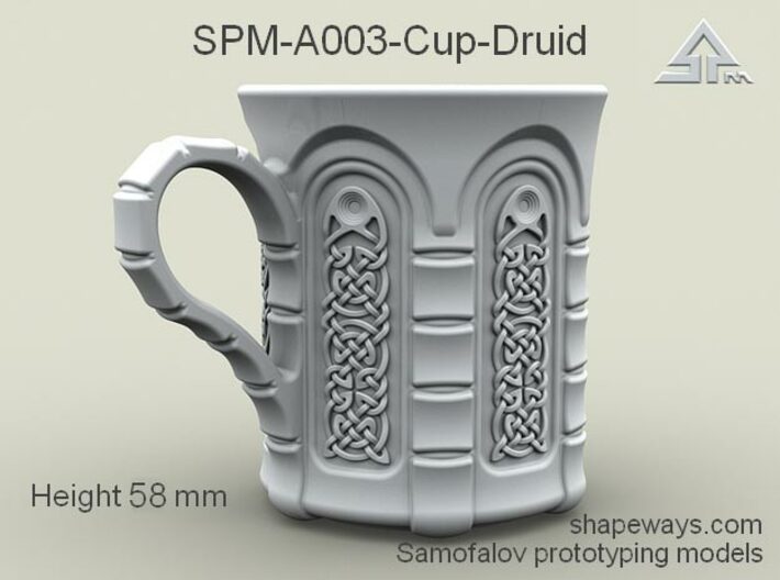 SPM-A003-Cup-Druid 3d printed