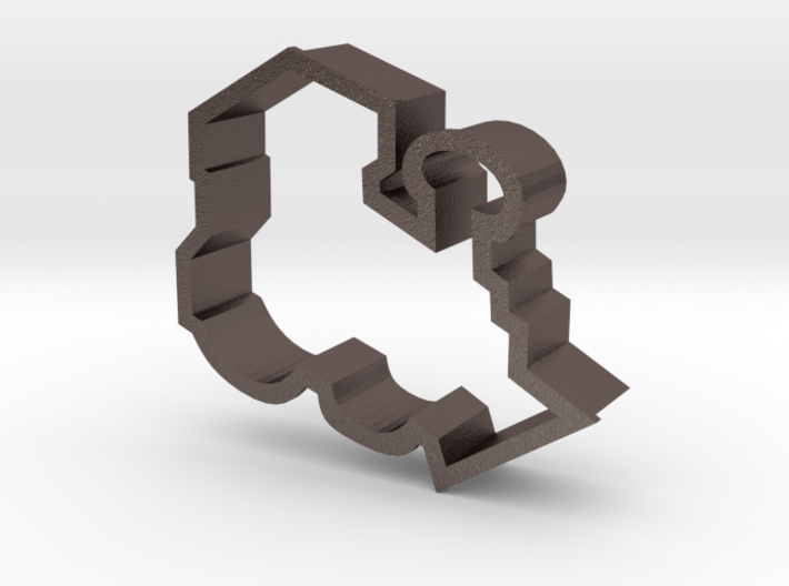 Train Engine Cookie Cutter 3d printed