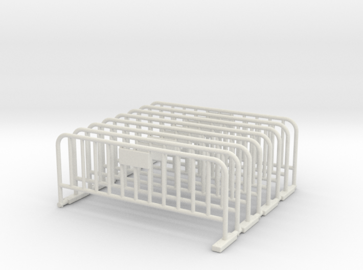 Barrier 01 (portable fence). O Scale (1:48) 3d printed