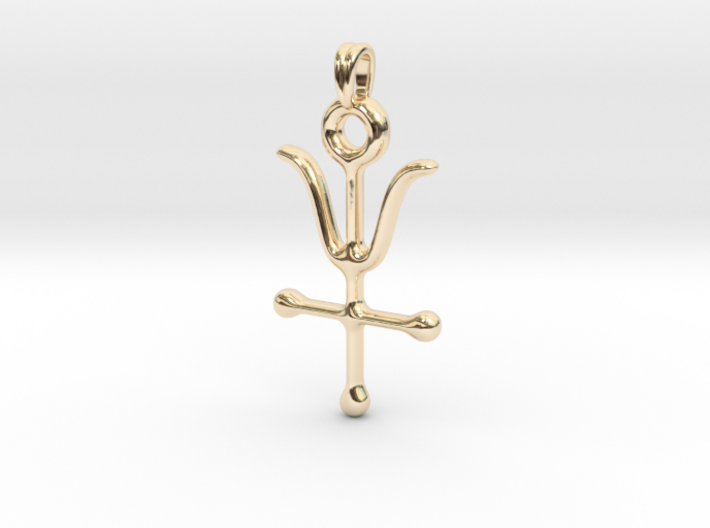 ANTIMONY Symbol Jewelry Pendant 3d printed
