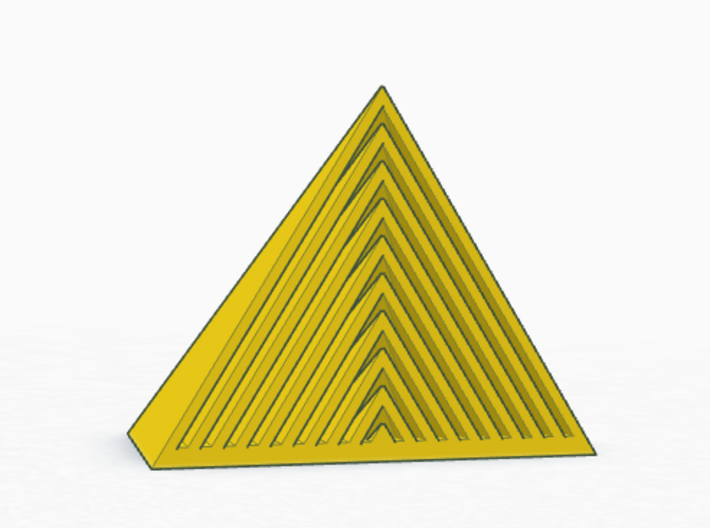 Harmonic Pyramid 3d printed 