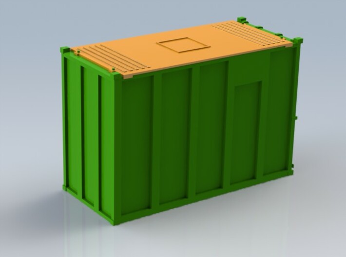 HO 1/87 MSW Trash Containers 3d printed 