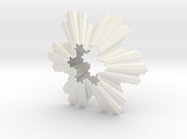 Koch Snowflake Ornament 3d printed