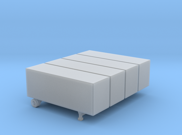 28 Foot Box Trailer - Set of 4 - Zscale 3d printed