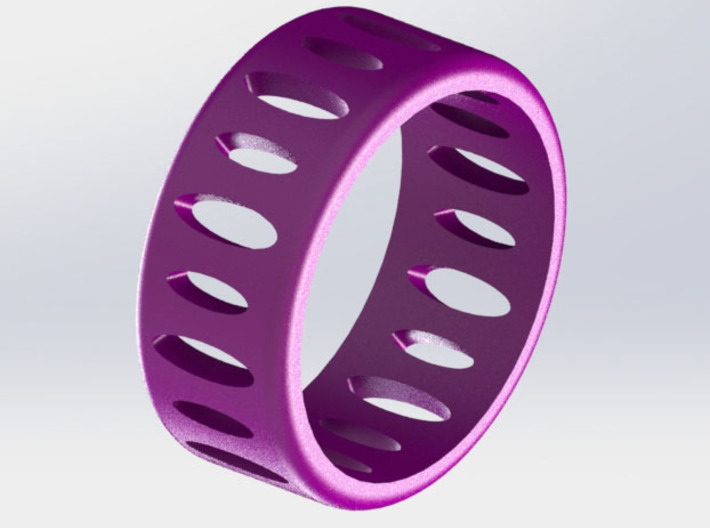 AB Ellipse Ring - Size 7 1/2 3d printed 