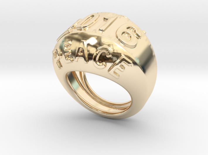 2016 Ring Of Peace 20 - Italian Size 20 3d printed