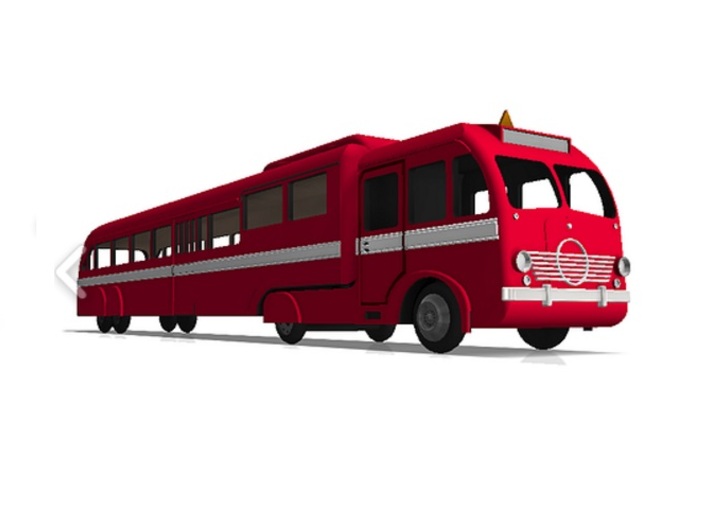 DSB Leyland bus Vinduer (Røde Orm) 1/87 3d printed
