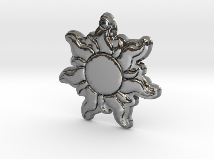 Disney Tangled Sun Flower Necklace Replica Pendant 3d printed