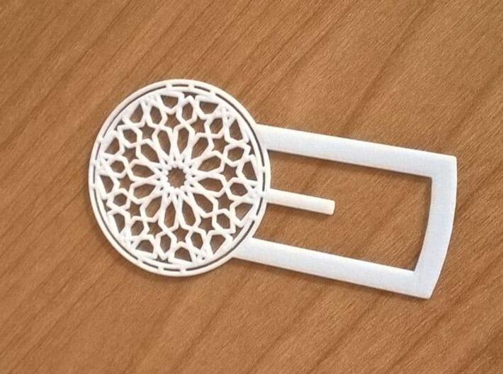 Mudejar Bookmark 3d printed White Strong & Flexible Polished