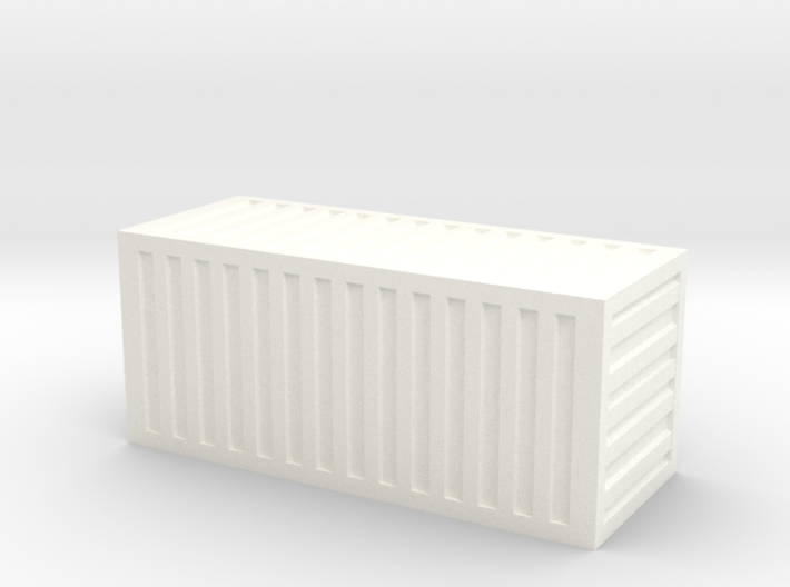 20 Foot Container (1:350 scale, hollow) 3d printed 