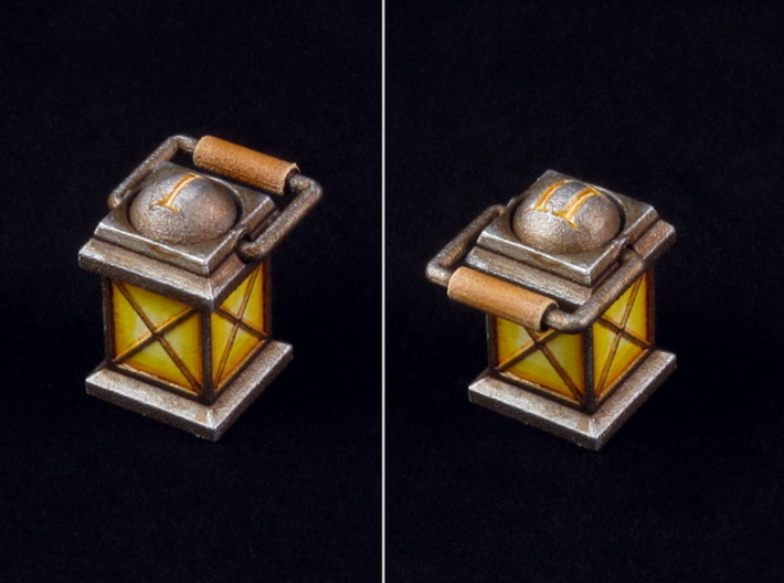 Rotating Lantern marker 3d printed Hand-painted White Strong Flexible