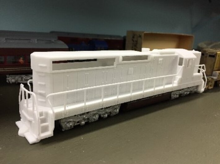EMD SD24 Locomotive N Scale  -High Detail 3d printed 3D Printed Locomotive