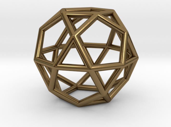 0276 Icosidodecahedron E (a=1cm) #001 3d printed