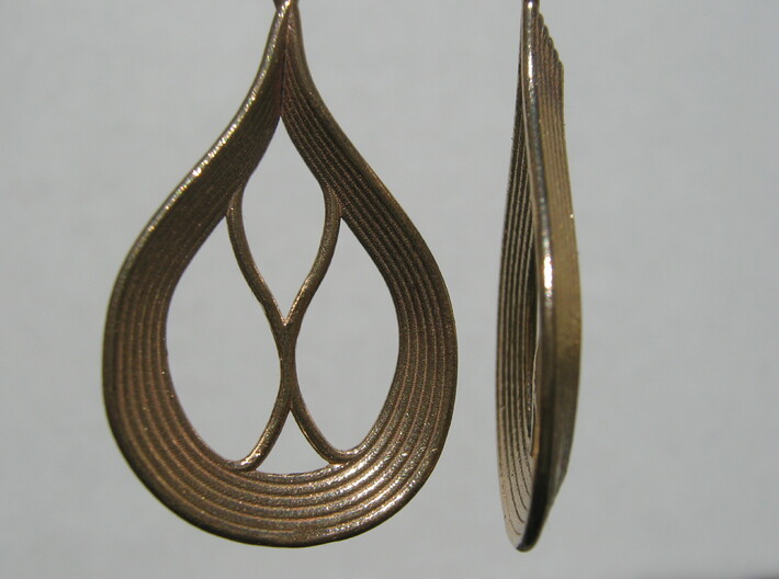 Pear Earrings 3d printed 