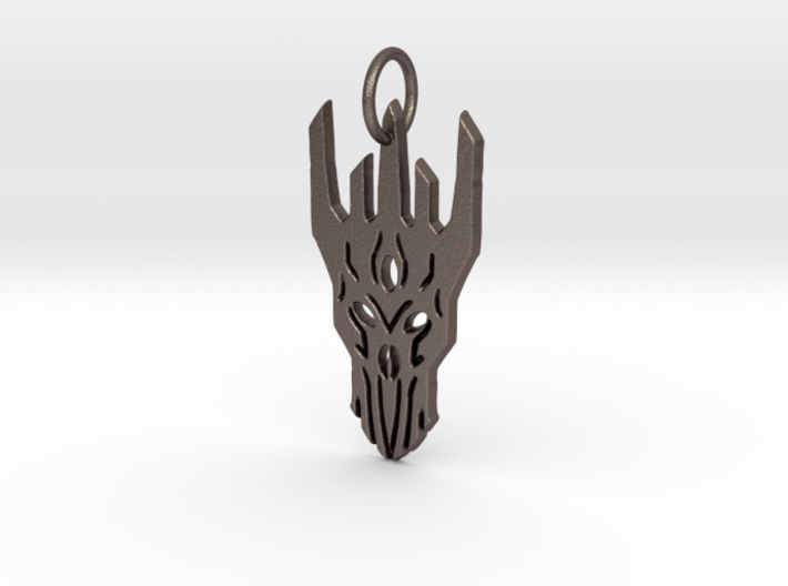 Sauron Helm Pendant 3d printed