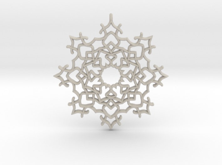 Fancy Snowflake 3d printed