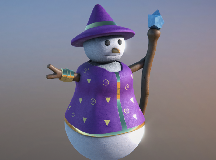 Snowman Sorcerer 3d printed 