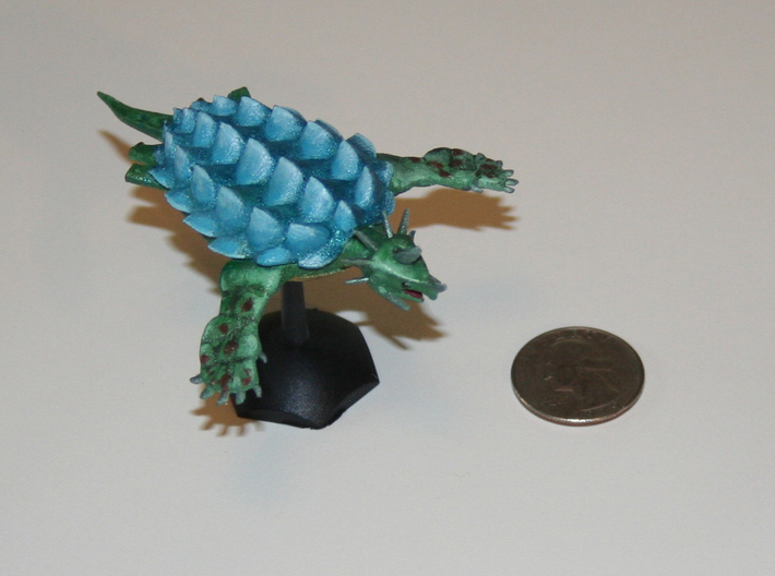 Regitorax - Fleetscale Turtle Kaiju 3d printed Printed and painted in WSF.  This model is hollow to ease cost.