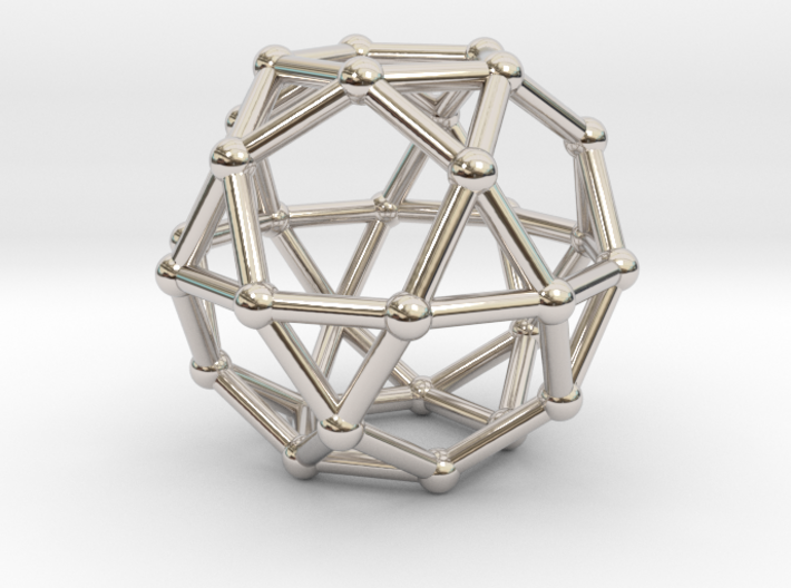 0393 Icosidodecahedron V&amp;E (a=1cm) #002 3d printed