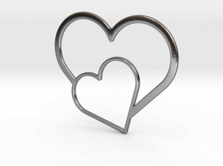 Hearts Necklace / Pendant-03 3d printed