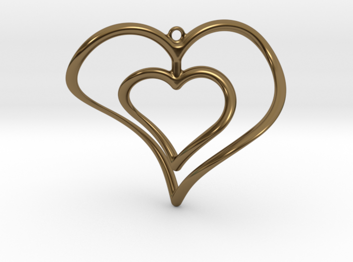 Hearts Necklace / Pendant-02 3d printed