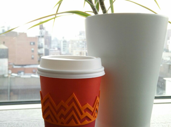 Melting Mountains Coffee Cup Sleeve 3d printed 