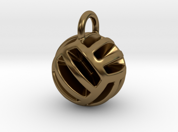 DRAW pendant - volleyball style 2 3d printed
