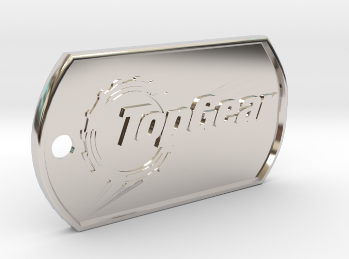 TopGear Logo Dog Tag 3d printed