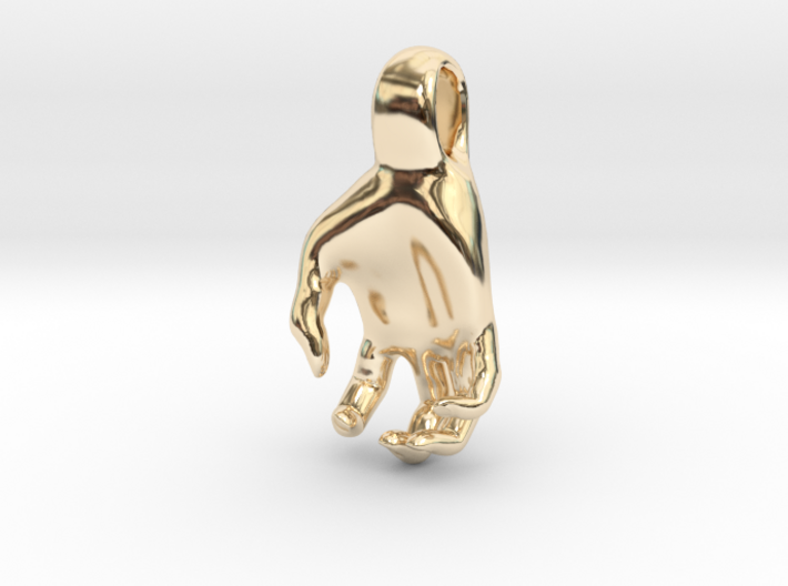 Luke's Hand (pendant) 3d printed