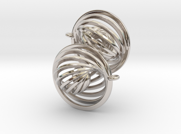 Concentric Earrings 3d printed