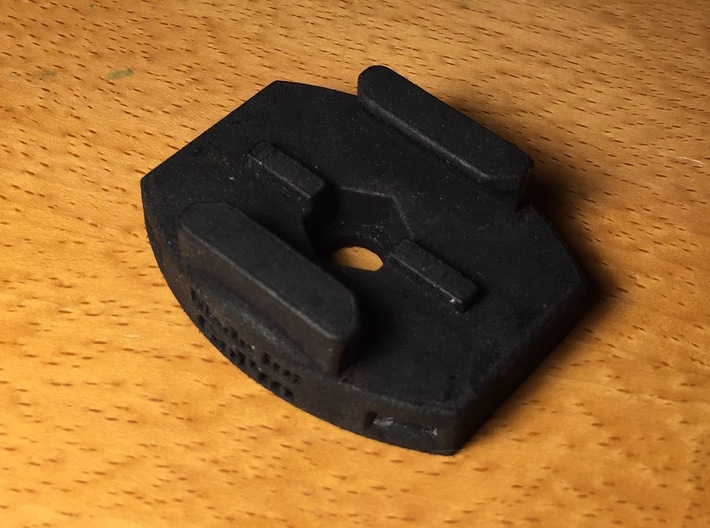 GoPro Standard Tripod and Zip Tie Mount 3d printed Just the mount