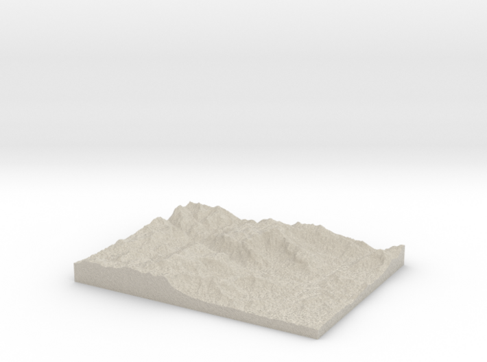 Model of Chimney Rock 3d printed